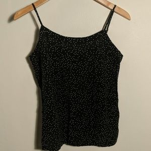 Madewell black polka dot cami